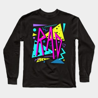 Rad 80's Workout Gym Retro Long Sleeve T-Shirt